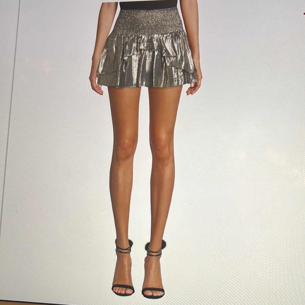 Ramy Brook Metallic mini skirt Like New! XS